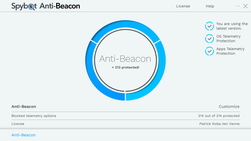 Spybot Anti-Beacon Plus - 系统隐私拦截工具[Windows]