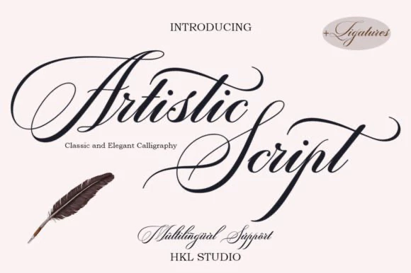 限时免费获取字体 Artistic Script[Windows、macOS][$19→0]