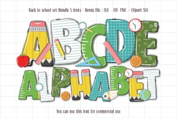 限时免费获取字体 Back to School Set[Windows、macOS][$10→0]