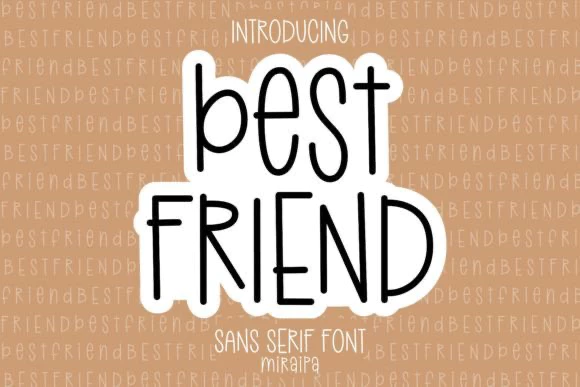 限時免費獲取字體 Best Friend Font[Windows、macOS]