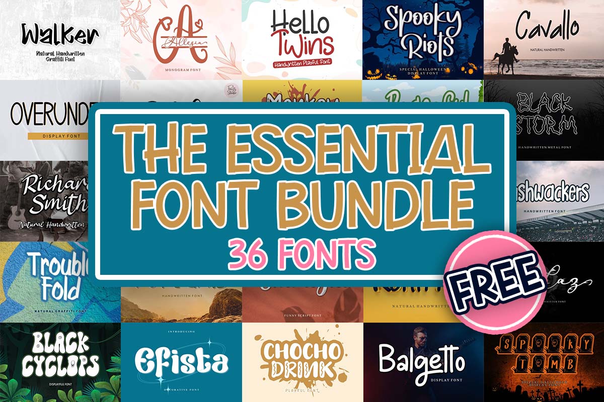 限时免费获取字体包 The Essential Font Bundle[Windows、macOS][$525→0]