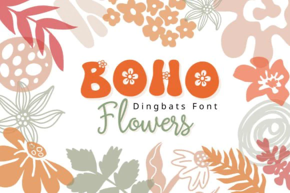 限时免费获取字体 Boho Flowers[Windows、macOS][$80→0]