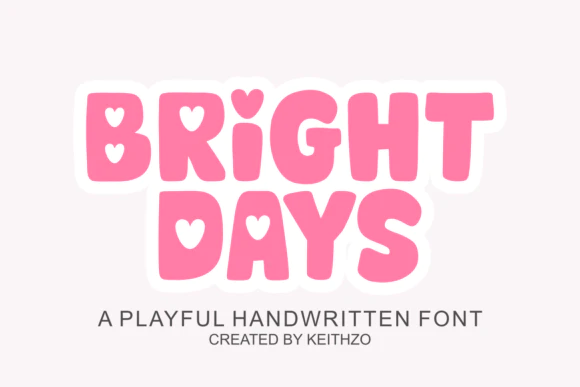 限时免费获取字体 Bright Days[Windows、macOS][$15→0]