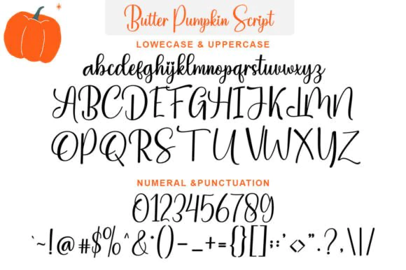 免费获取字体 Butter Pumpkin Duo Font[Windows、macOS]