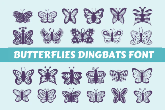 限时免费获取字体 Butterflies[Windows、macOS][$12→0]