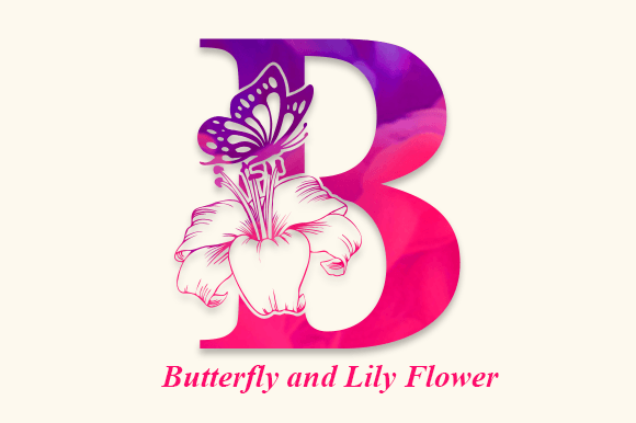 免费获取字体 Butterfly and Lily Flower Font[Windows、macOS]