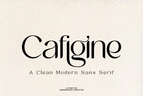限时免费获取字体 Cafigine[Windows、macOS][$18→0]