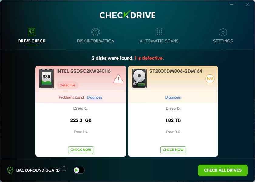 CheckDrive 2025 - 硬盘检查监控软件[Windows][$19.95→0]