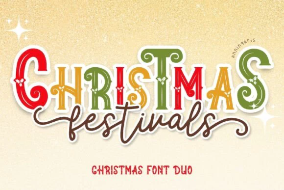 限时免费获取字体 Christmas Festivals Duo[Windows、macOS][$18→0]