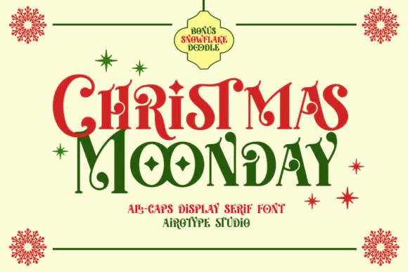 限时免费获取字体 Christmas Moonday[Windows、macOS][$12→0]