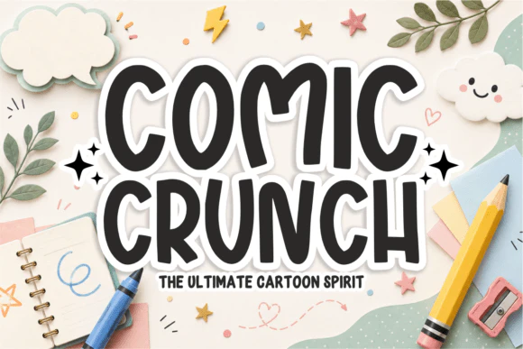 限时免费获取字体 Comic Crunch Font[Windows、macOS]
