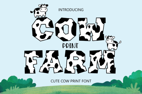 限时免费获取字体 Cow Print Farm[Windows、macOS][$12→0]