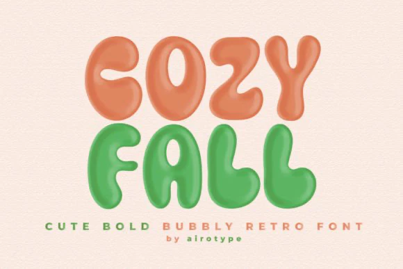 限时免费获取字体 Cozy Fall[Windows、macOS][$12→0]