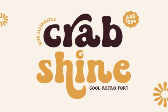 限时免费获取字体 Crab Shine[Windows、macOS][$12→0]