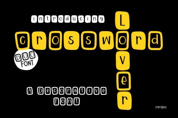 限时免费获取字体 Crossword Lover[Windows、macOS][$12→0]