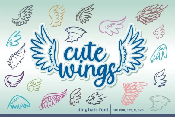 限时免费获取字体 Cute Wings[Windows、macOS][$15→0]