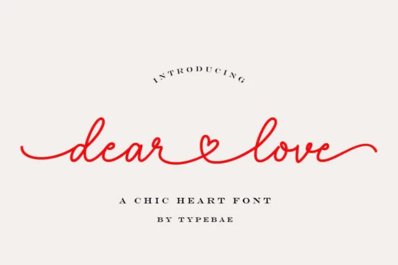 限时免费获取字体 Dear Love Font[Windows、macOS]-反斗限免