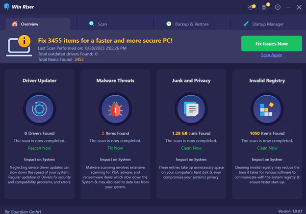 Win Riser - 系统维护优化工具[1年授权][Windows]-反斗限免