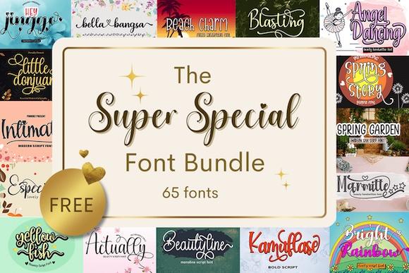 免费获取字体包 Super Special Font Bundle[Windows、macOS][$806→0]