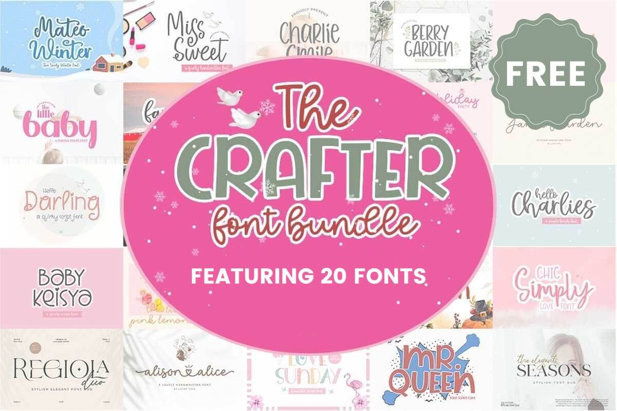 免费获取字体包 The Crafter Font Bundle[Windows、macOS][$251→0]