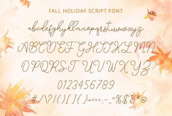 免费获取字体 Fall Holiday Font[Windows、macOS]