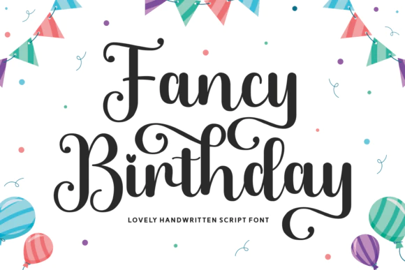 限时免费获取字体 Fancy Birthday Font[Windows、macOS]