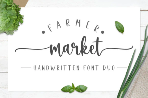 限时免费获取字体 Farmer Market[Windows、macOS][$15→0]