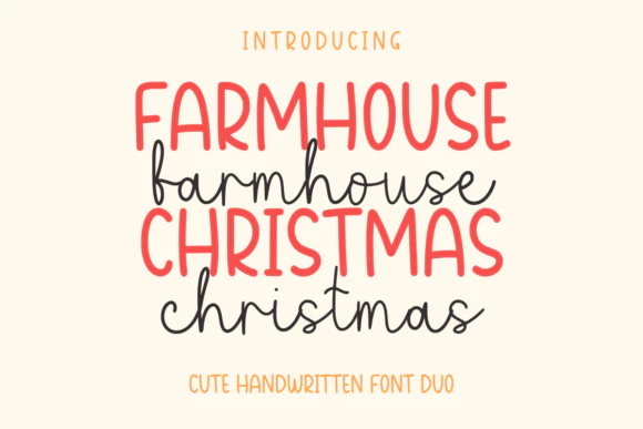 限时免费获取字体 Farmhouse Christmas[Windows、macOS][$15→0]