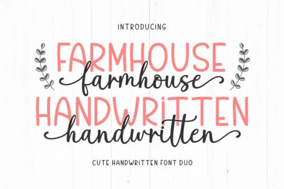 限时免费获取字体 Farmhouse Handwritten[Windows、macOS][$12→0]