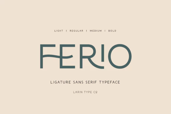 限时免费获取字体 Ferio[Windows、macOS][$18→0]