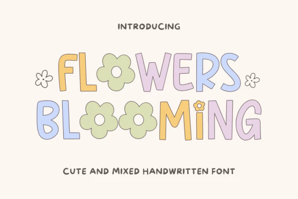 限时免费获取字体 Flowers Bloooming[Windows、macOS][$13→0]