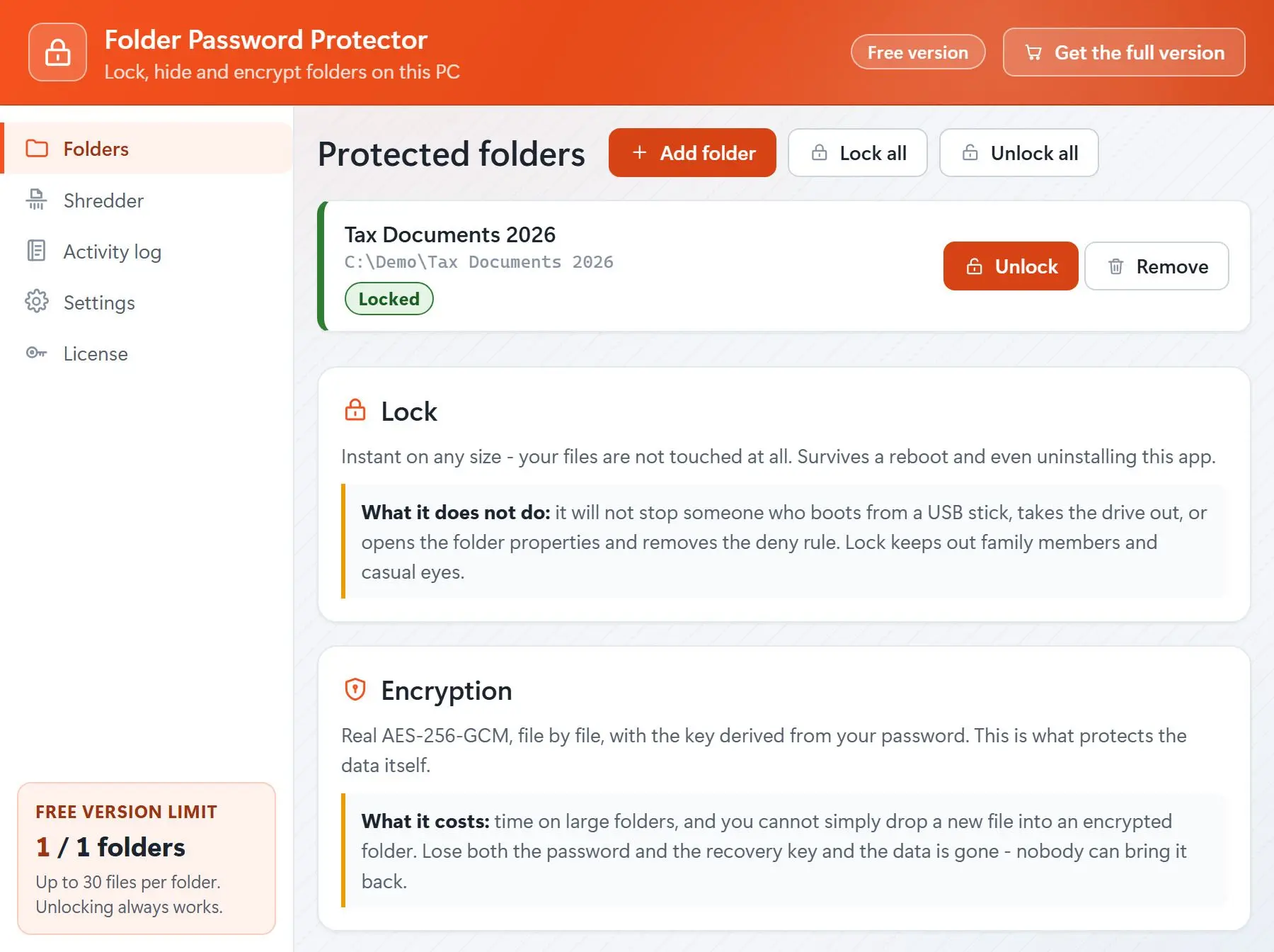 Folder Warden - 文件夹加密工具[Windows][$49.99→0]-反斗限免