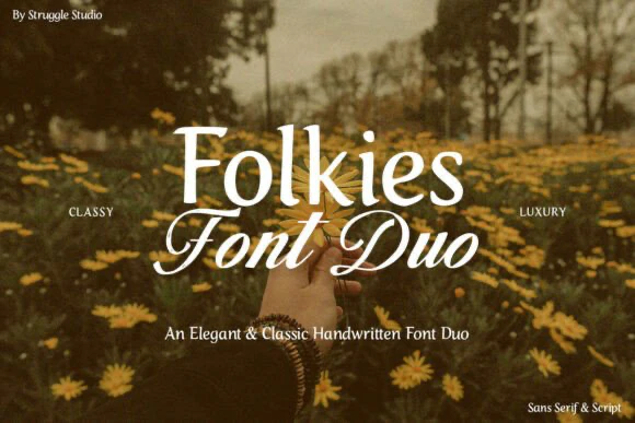 限时免费获取字体 Folkies Duo[Windows、macOS][$28→0]-反斗限免