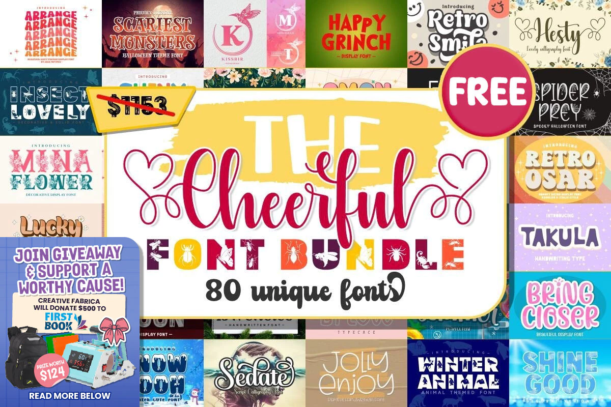 免费获取字体包 The Cheerful Font Bundle[Windows、macOS]