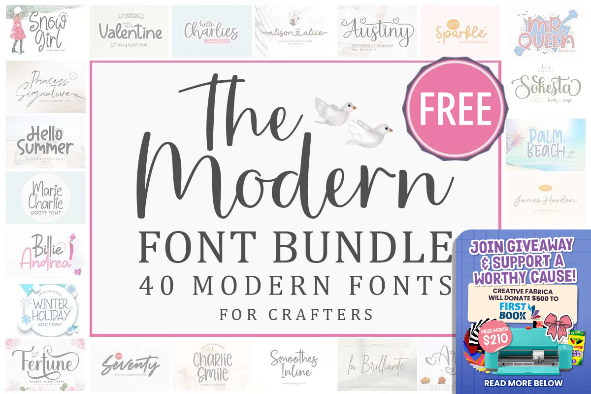 免费获取字体包 Modern Font Bundle[Windows、macOS][$516→0]