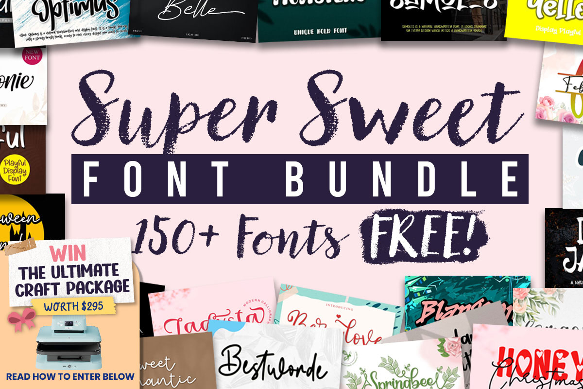 免费获取字体包 Super Sweet Font Bundle[Windows、macOS][$2202→0]