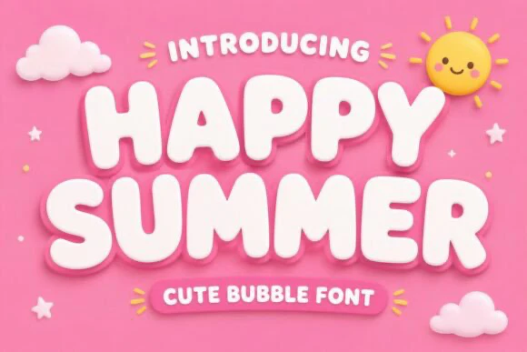 限时免费获取字体 Happy Summer Font[Windows、macOS]-反斗限免