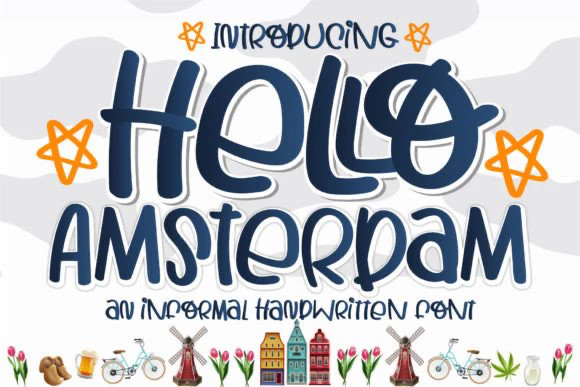 限时免费获取字体 Hello Amsterdam[Windows、macOS][$18→0]