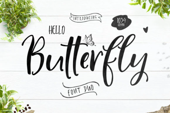 限时免费获取字体 Hello Butterfly Duo Font[Windows、macOS]