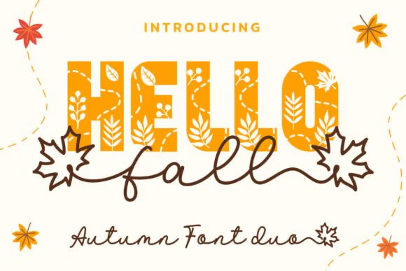 限时免费获取字体 Hello Fall Duo[Windows、macOS][$15→0]