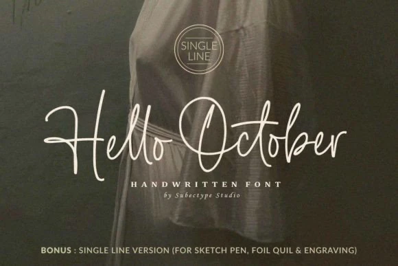 限时免费获取字体 Hello October[Windows、macOS][$14→0]-反斗限免