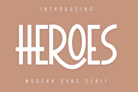 限时免费获取字体 Heroes[Windows、macOS][$15→0]