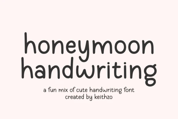 限时免费获取字体 Honeymoon Handwriting[Windows、macOS][$10→0]