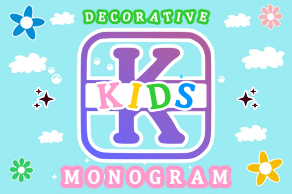 限时免费获取字体 Kids Monogram Font[Windows、macOS]