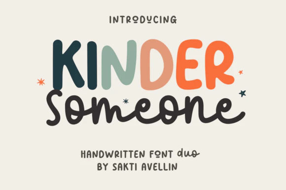 限时免费获取字体 Kinder Someone Duo[Windows、macOS][$15→0]