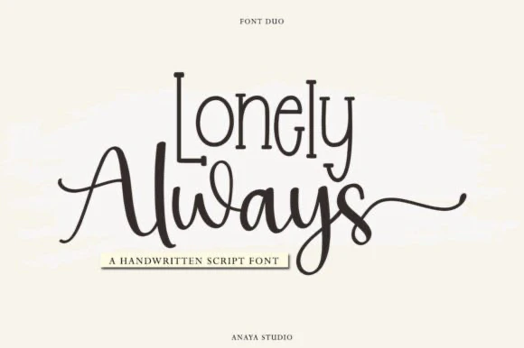 限时免费获取字体 Lonely Always Font[Windows、macOS]
