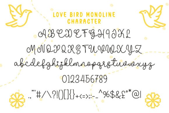 免费获取字体包 Love Bird Font[Windows、macOS]