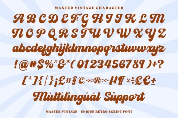 免费获取字体 Master Vintage Font[Windows、macOS]