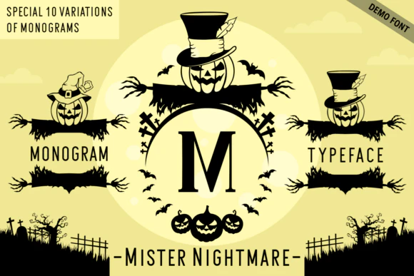 限时免费获取字体 Mister Nightmare Demo Font[Windows、macOS]