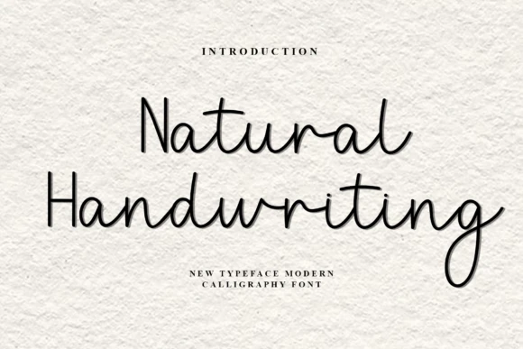 限时免费获取字体 Natural Handwriting[Windows、macOS][$12→0]